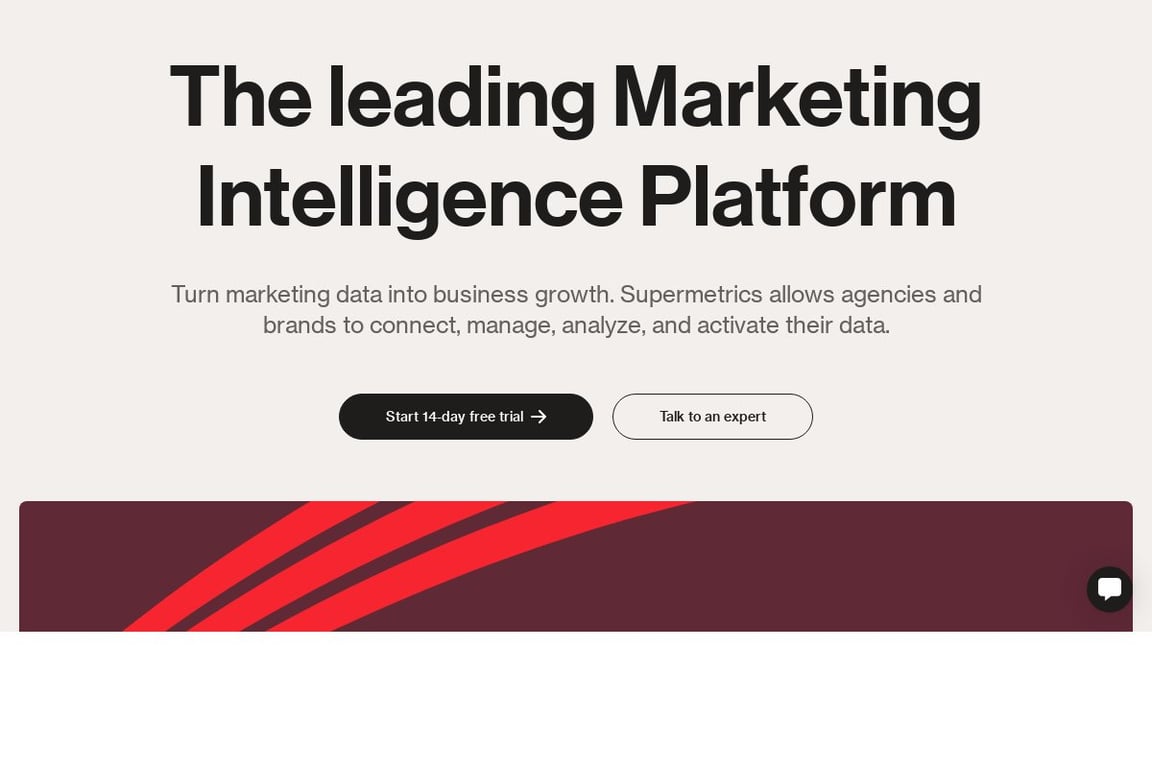 Supermetrics homepage