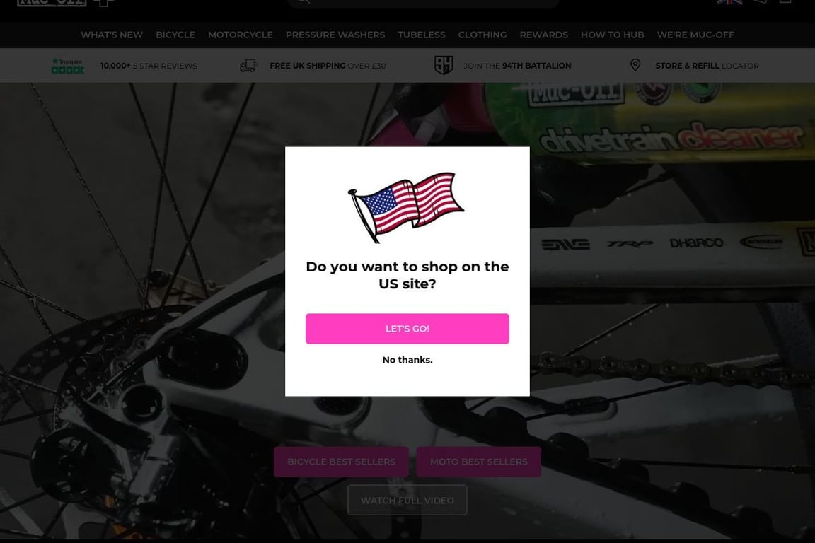 Muc-Off homepage