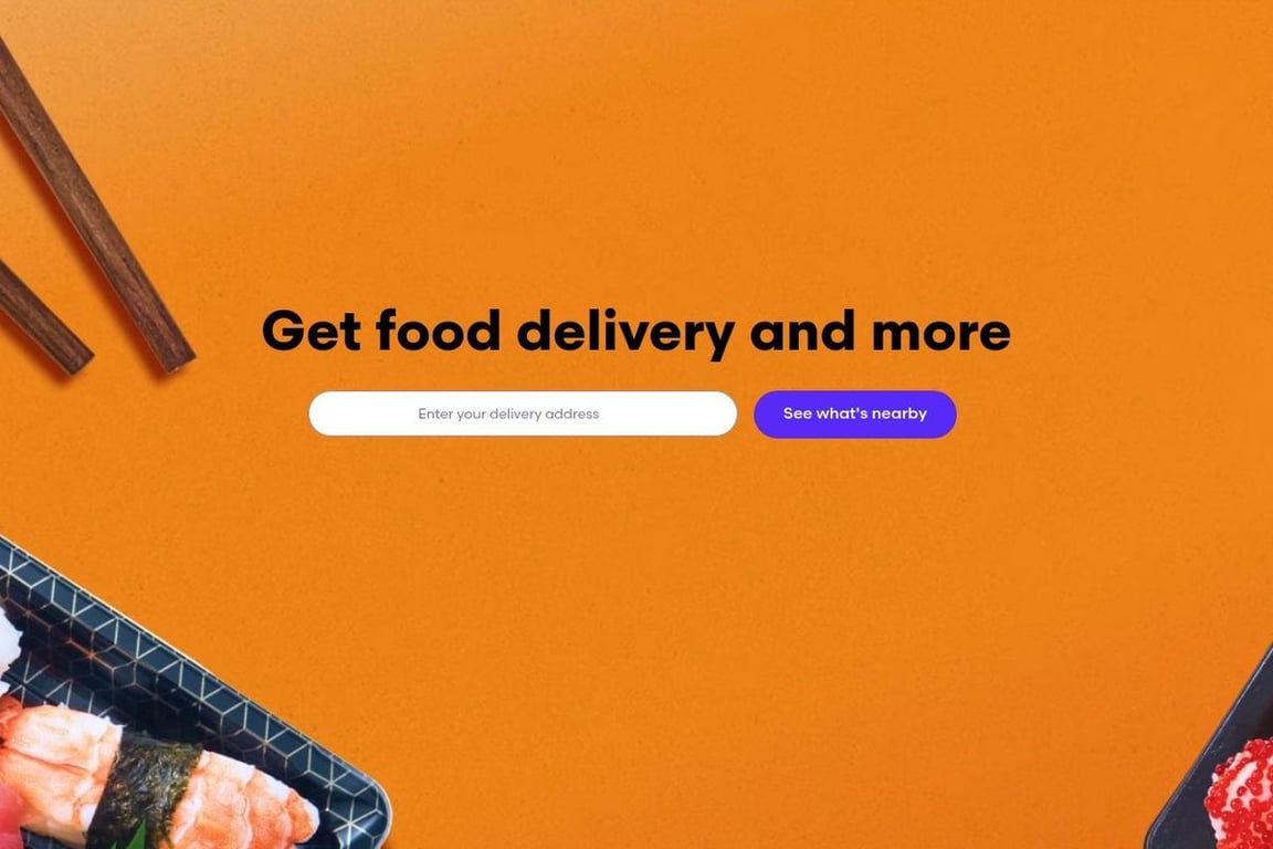 Grubhub homepage