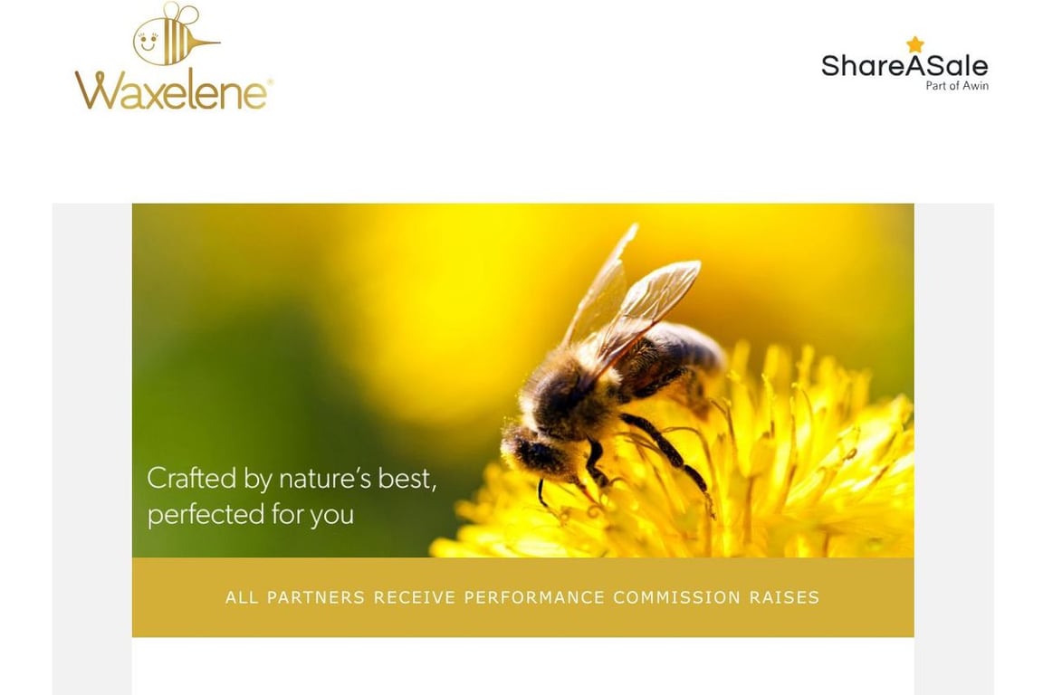 Waxelene, Inc. affiliate program signup page