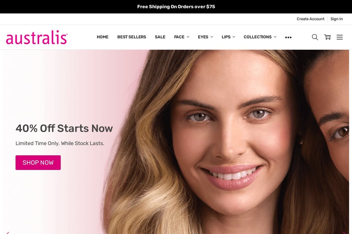 Australis AU homepage