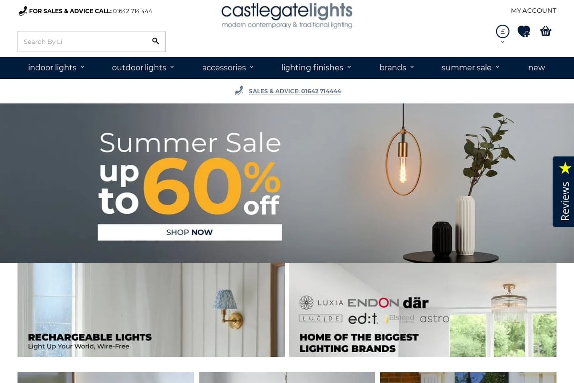 Castlegate Lights homepage