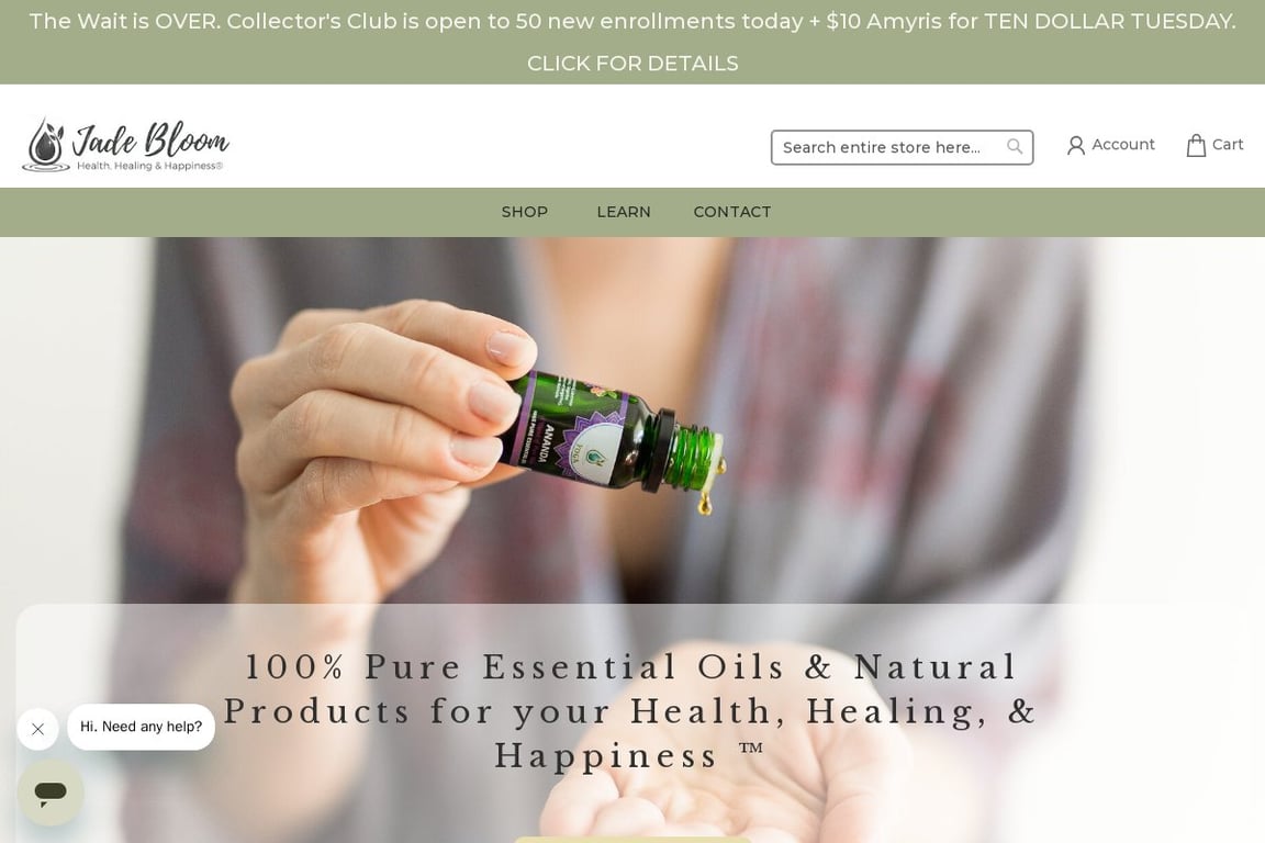 Jade Bloom homepage