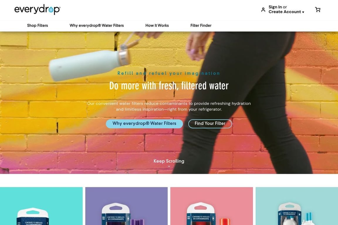 EveryDrop homepage