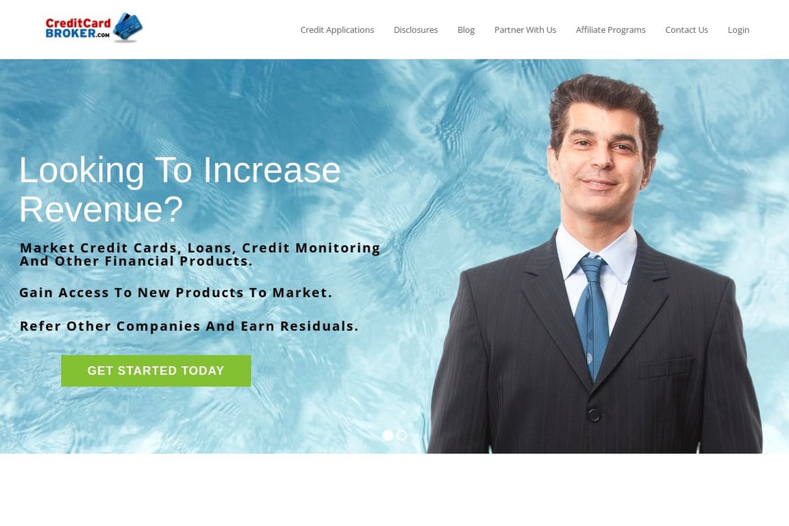 CreditCardBroker.com homepage