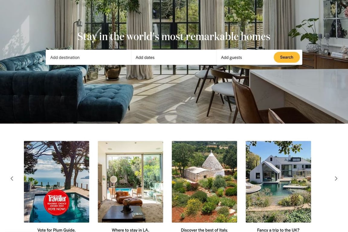 Plumguide US homepage