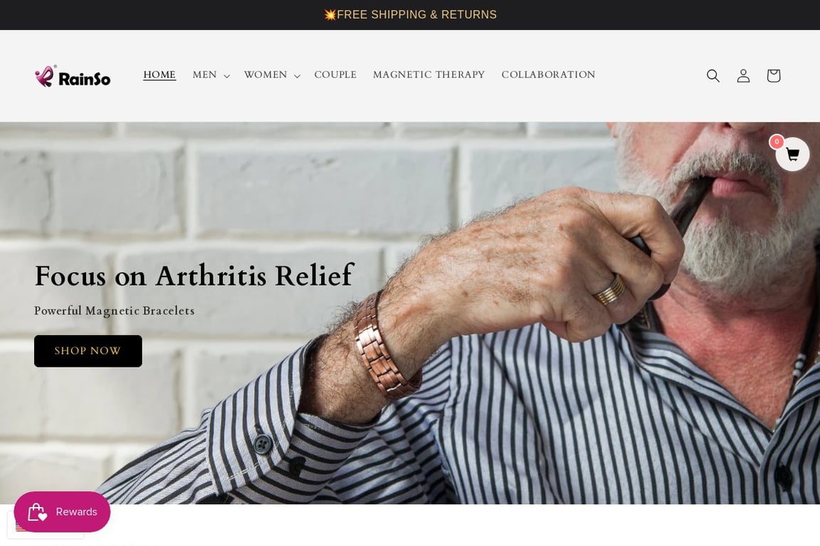 Rainso homepage