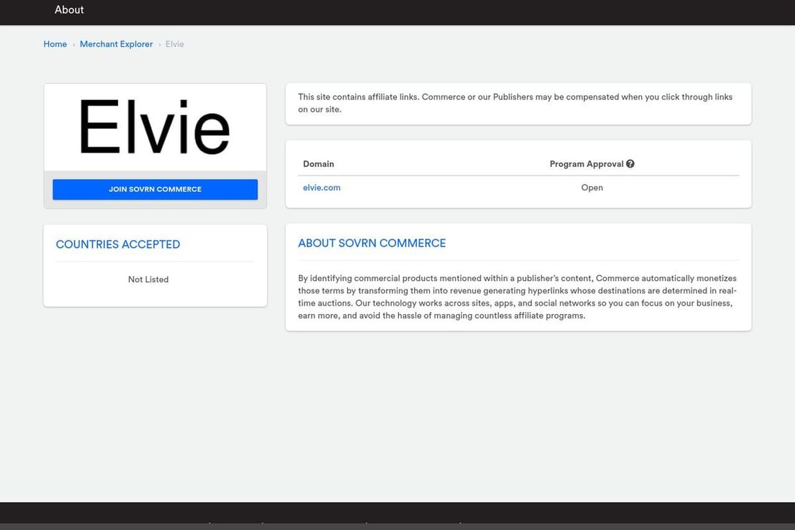 Elvie UK affiliate program signup page