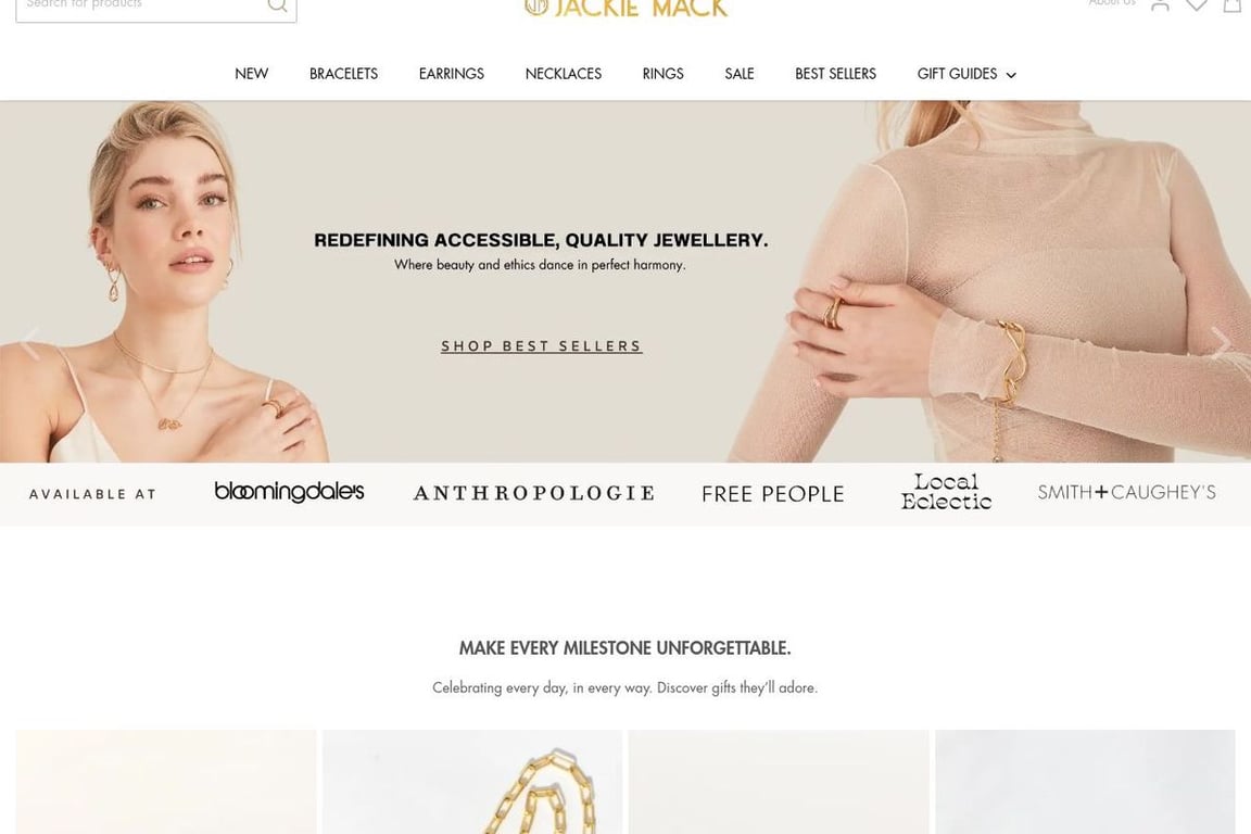 Jackie Mack Designs homepage