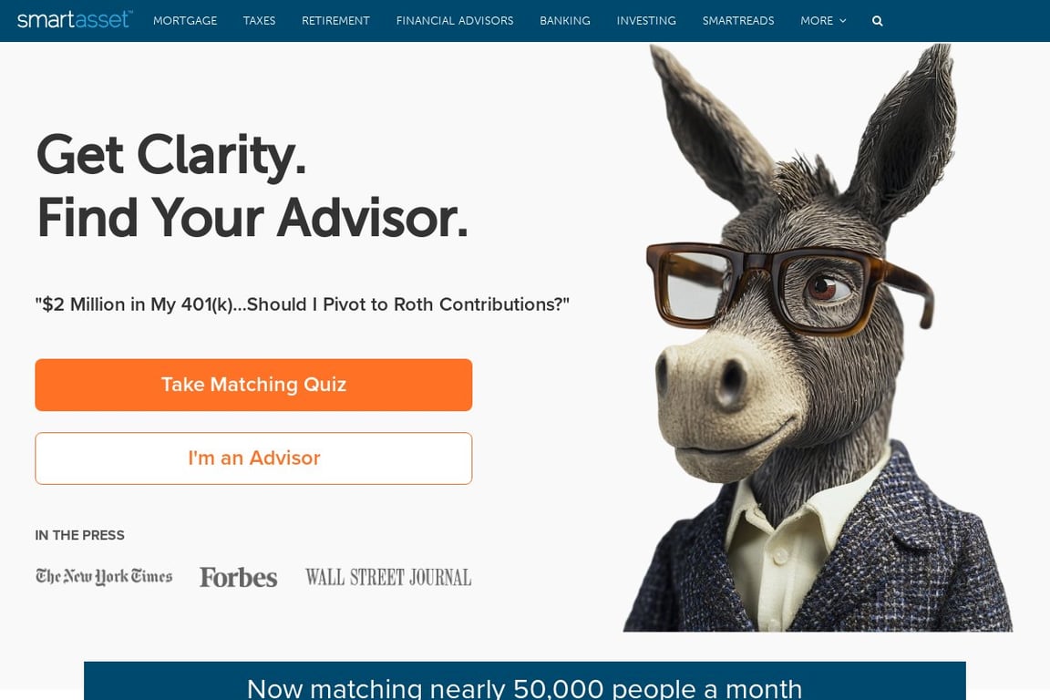 SmartAsset homepage