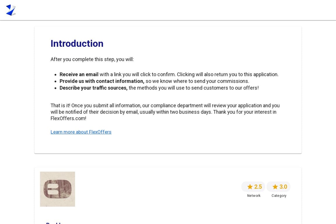 Buckle.com affiliate program signup page