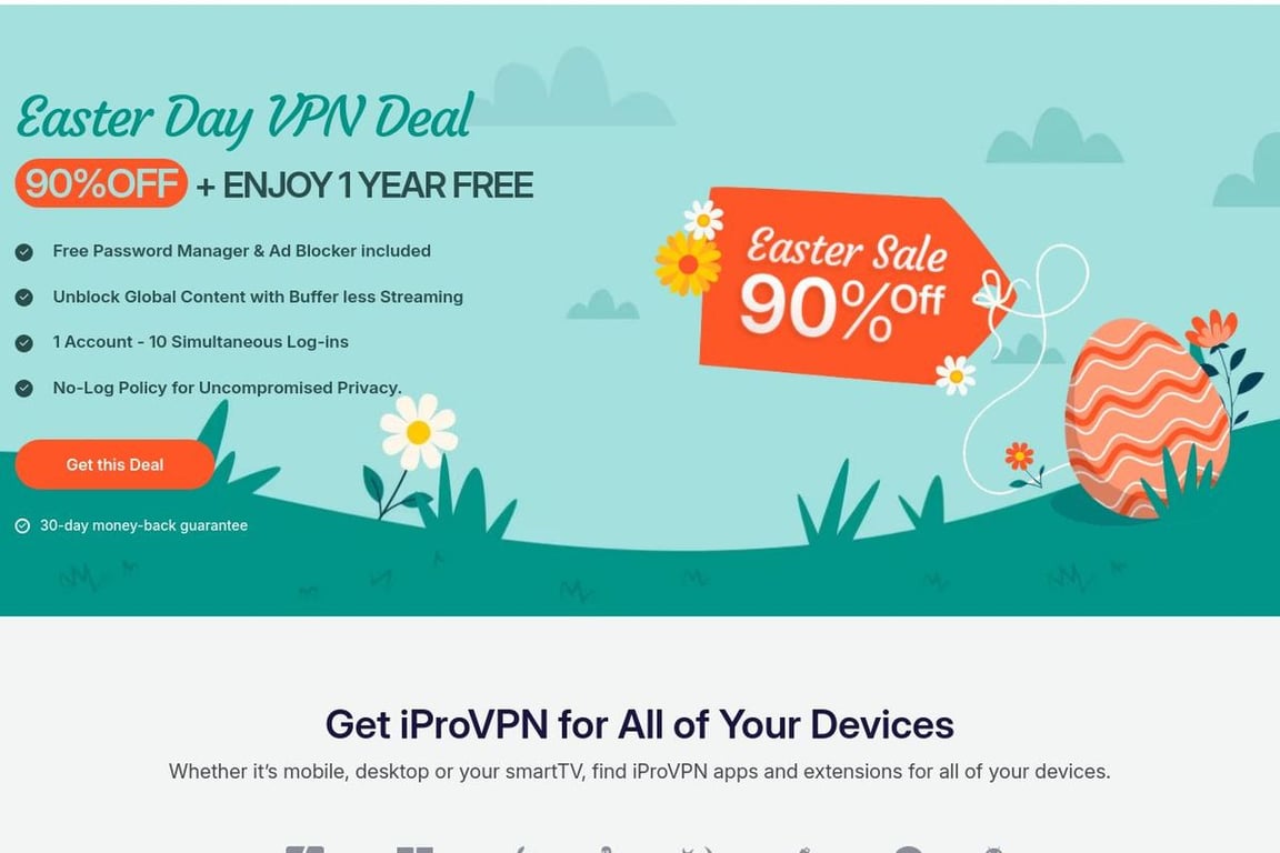 IProVPN homepage
