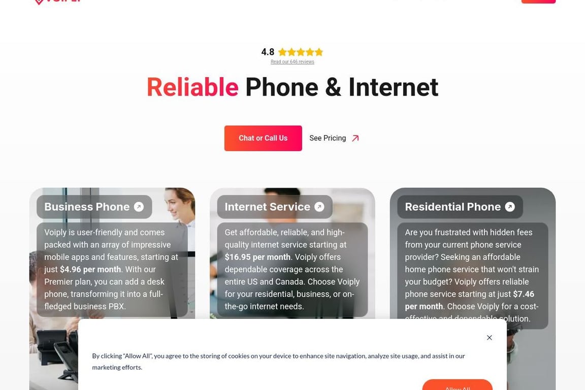 VoiPLy homepage