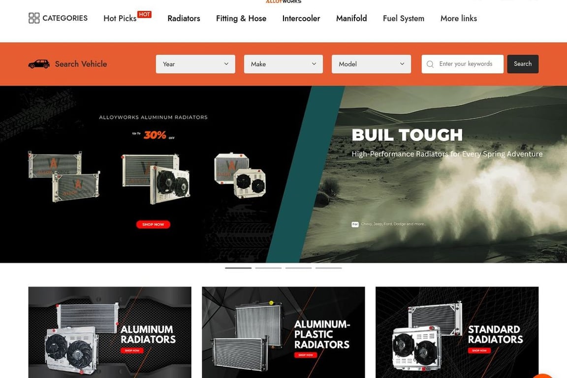 Alloy Works homepage