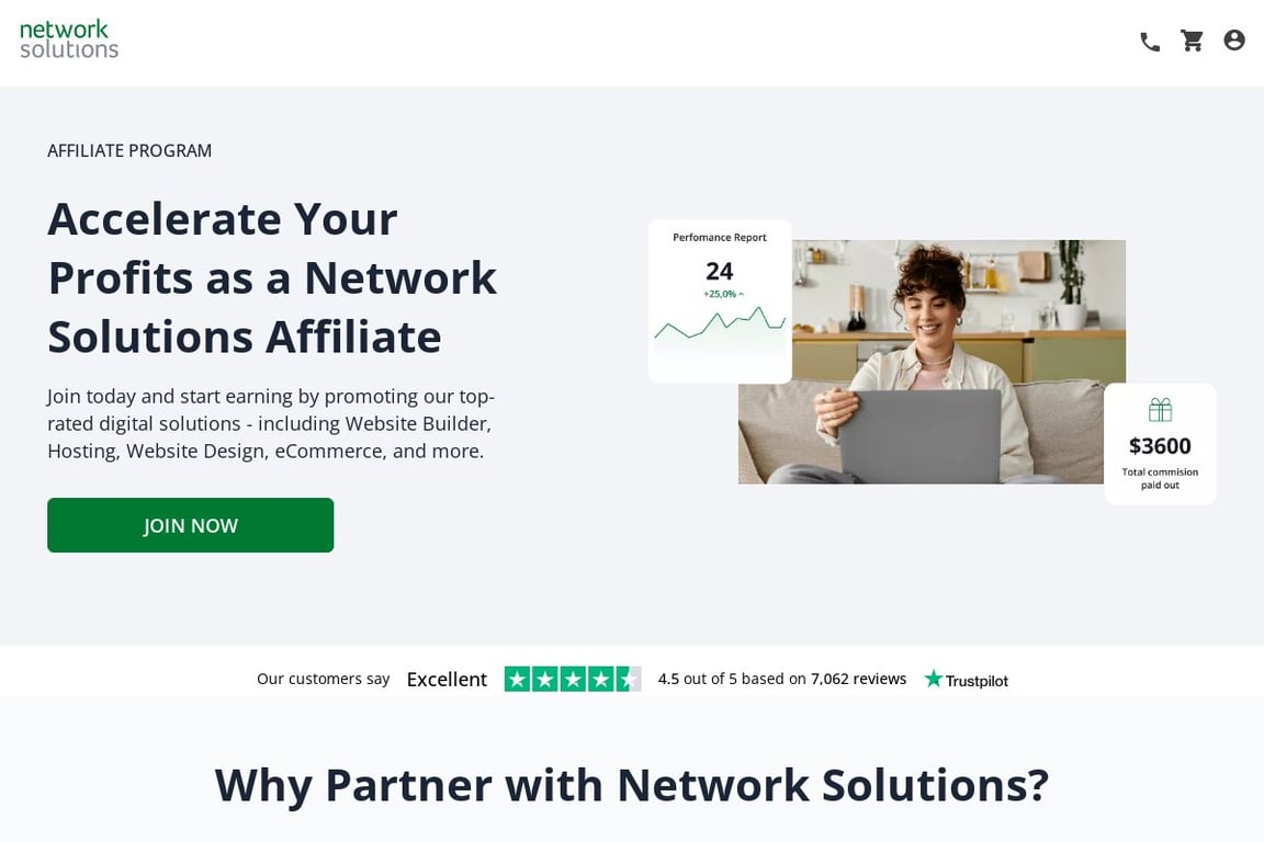 IPage affiliate program signup page