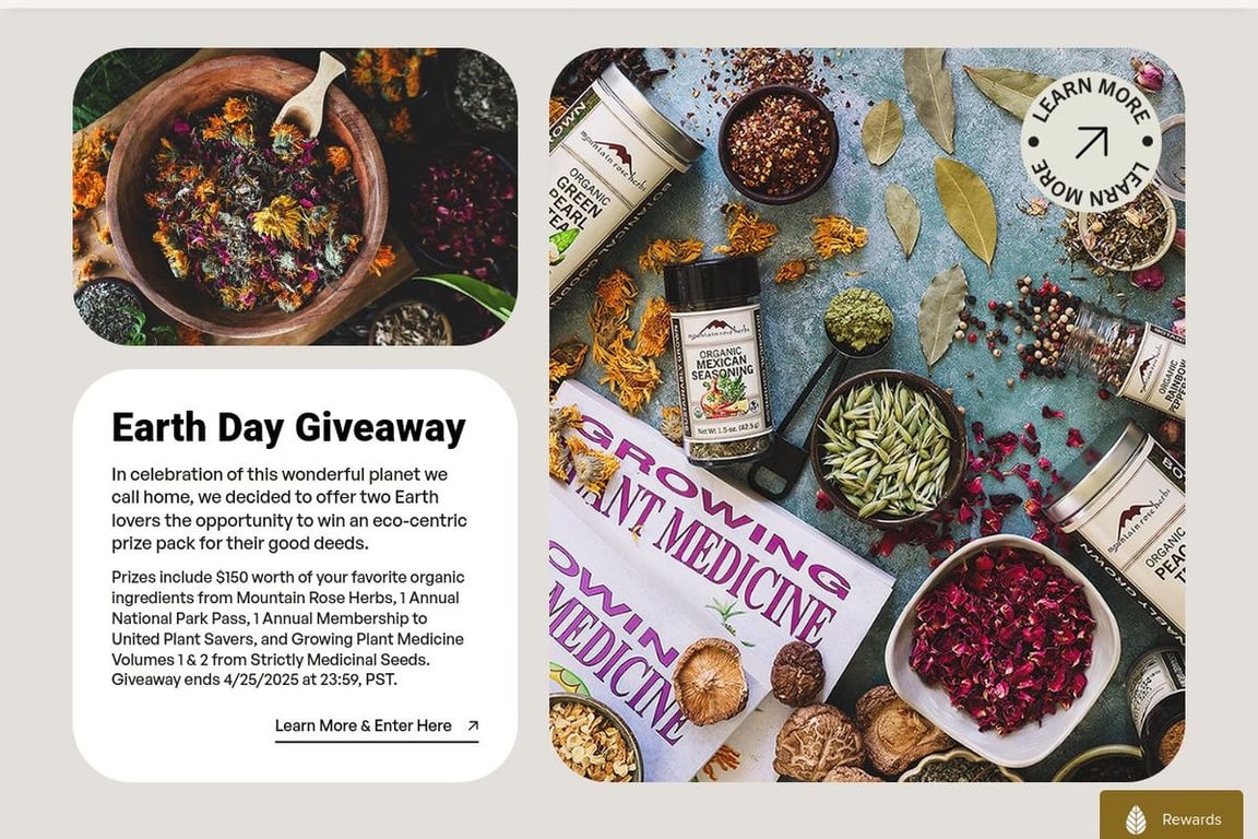 Mountain Rose Herbs homepage