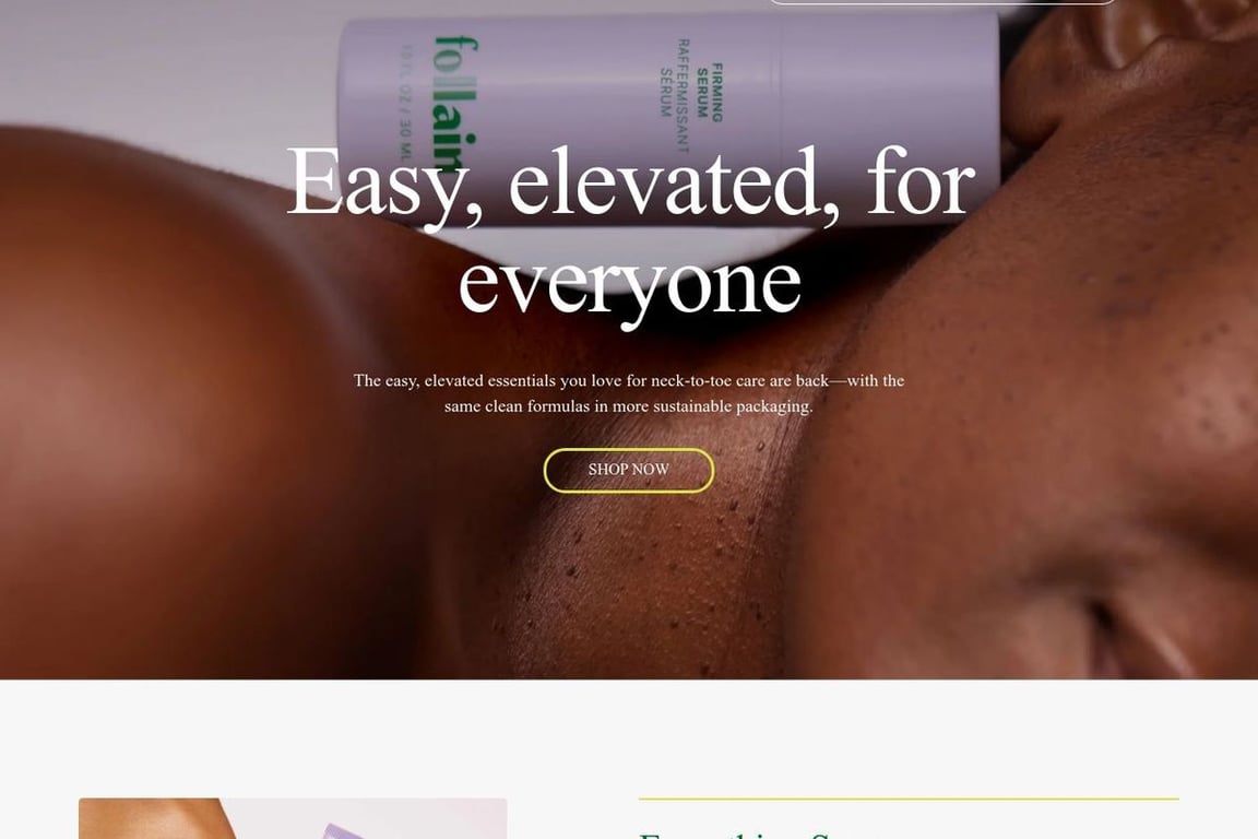Follain homepage