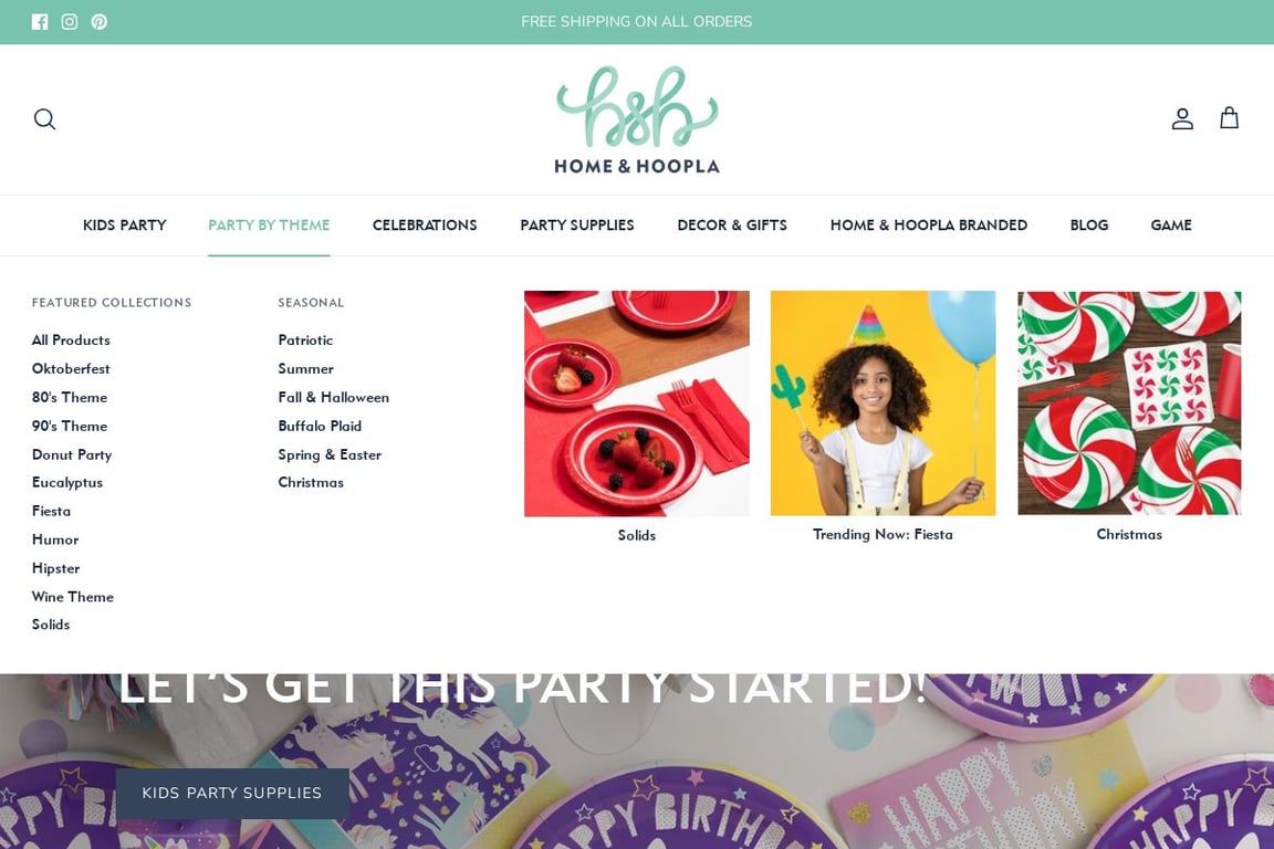 Home & Hoopla homepage