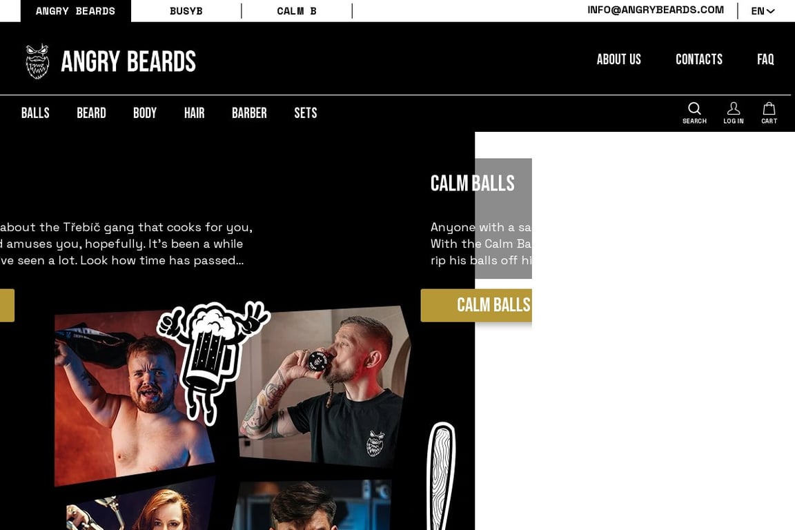Angry Beards homepage