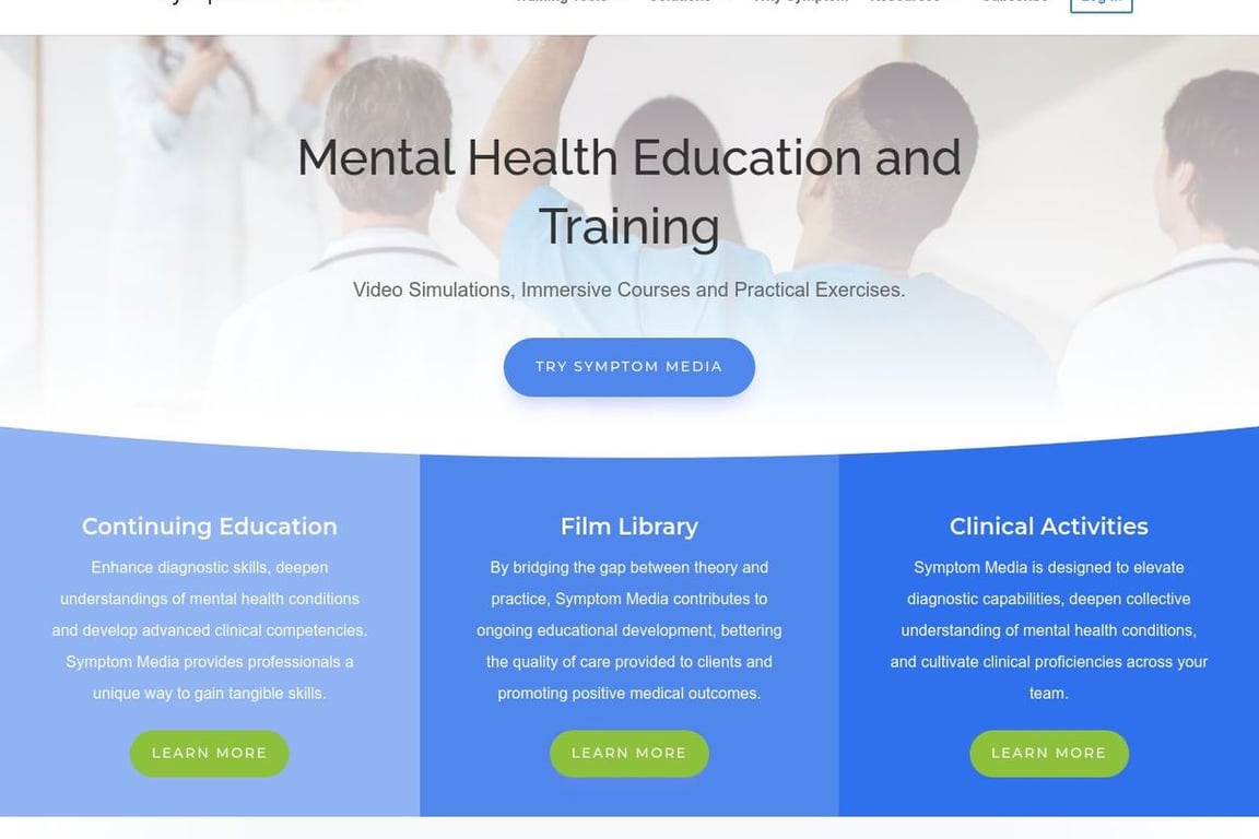 Symptom Media, LLC homepage