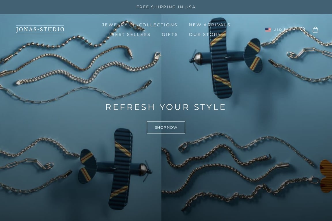 Jonas Studio homepage