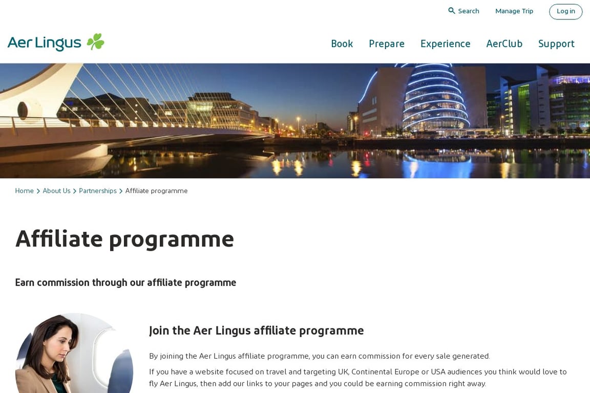 Aer Lingus Affiliate Program: Commission & Program Details (2026)