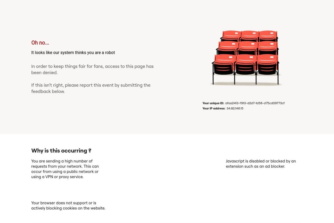 SeatGeek homepage