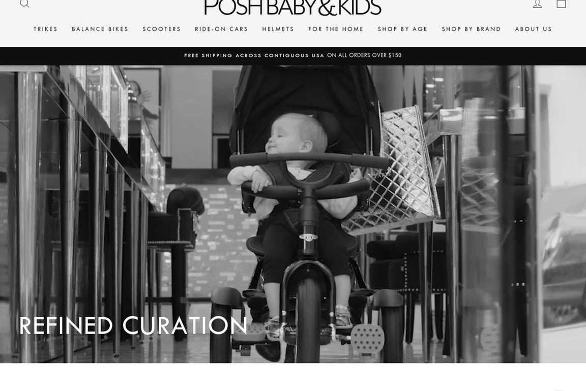 Posh Baby & Kids homepage