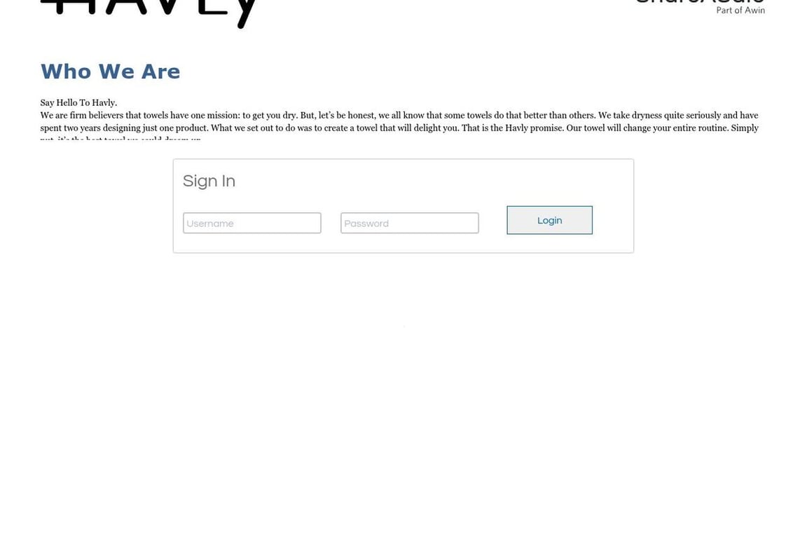 Havly affiliate program signup page