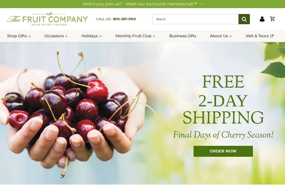 The Fruit Company homepage