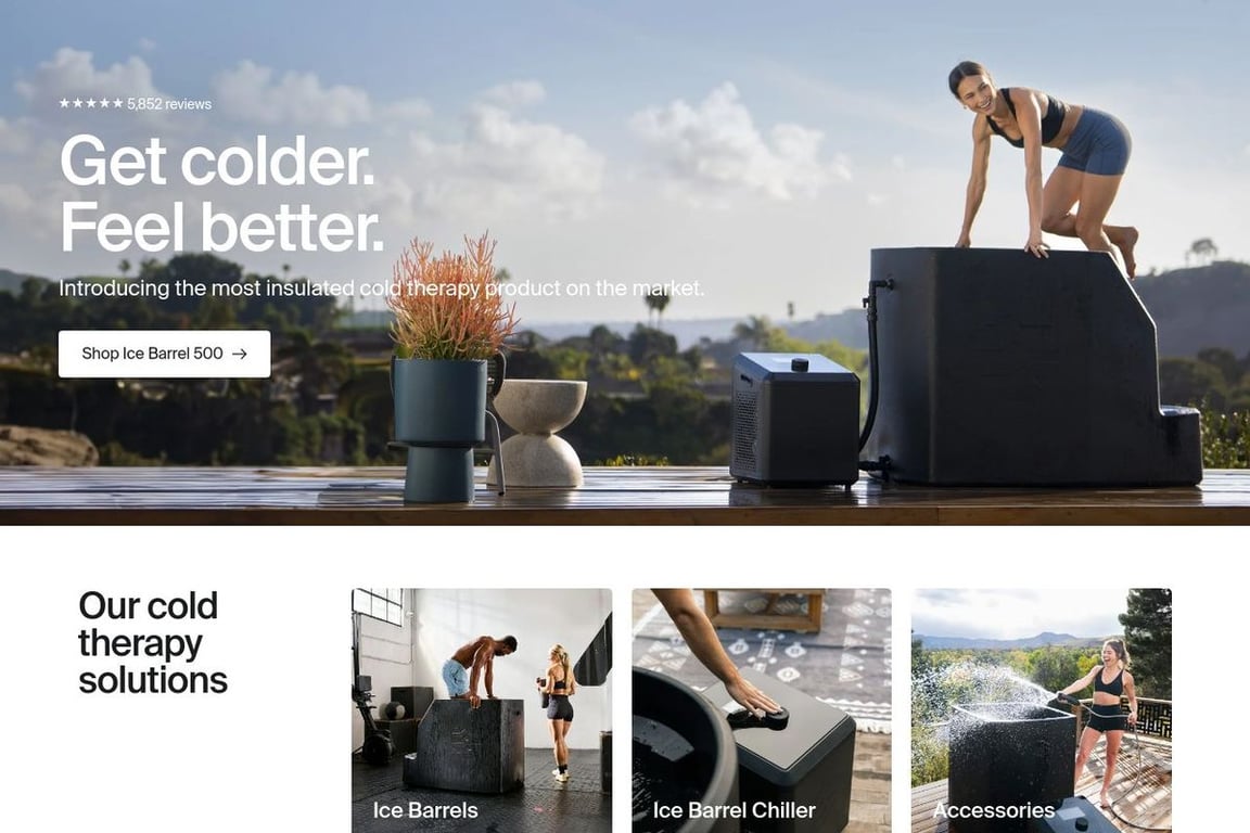 Ice Barrel homepage