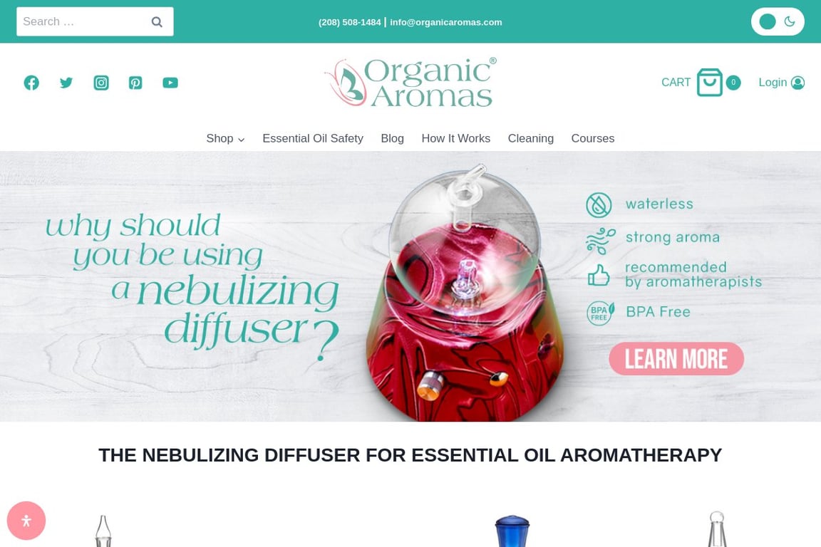 Organic Aromas homepage