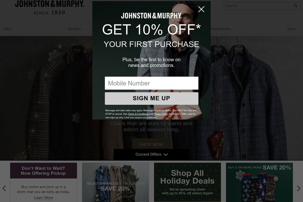 Johnston murphy coupon best sale