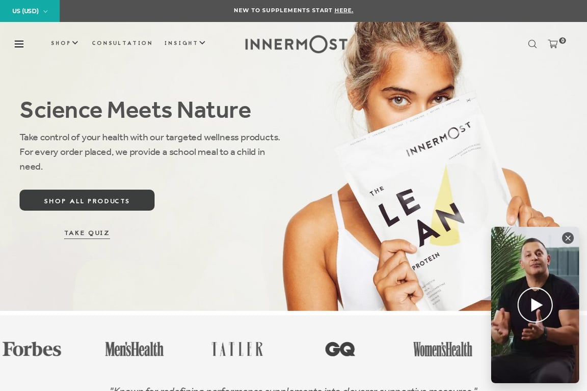 Innermost homepage