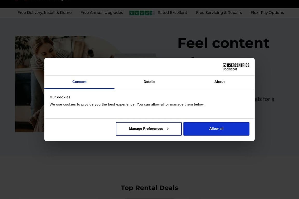Hughes Rental homepage