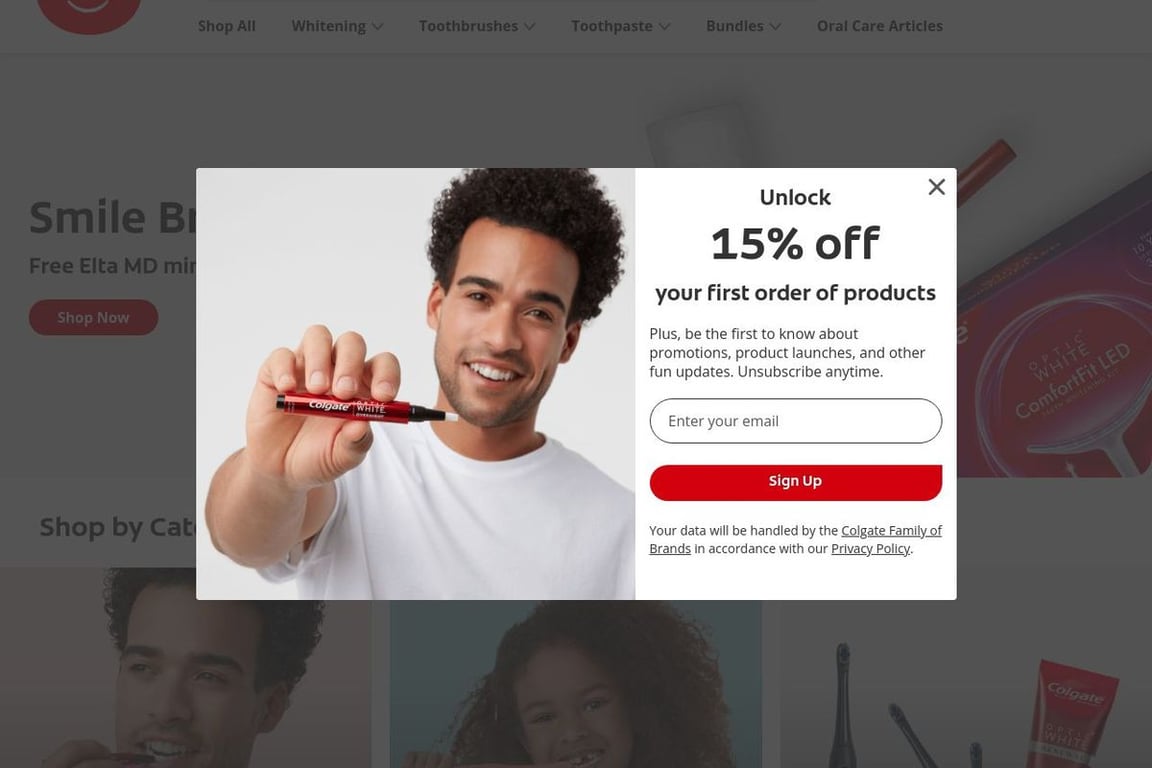 Colgate Preferred homepage