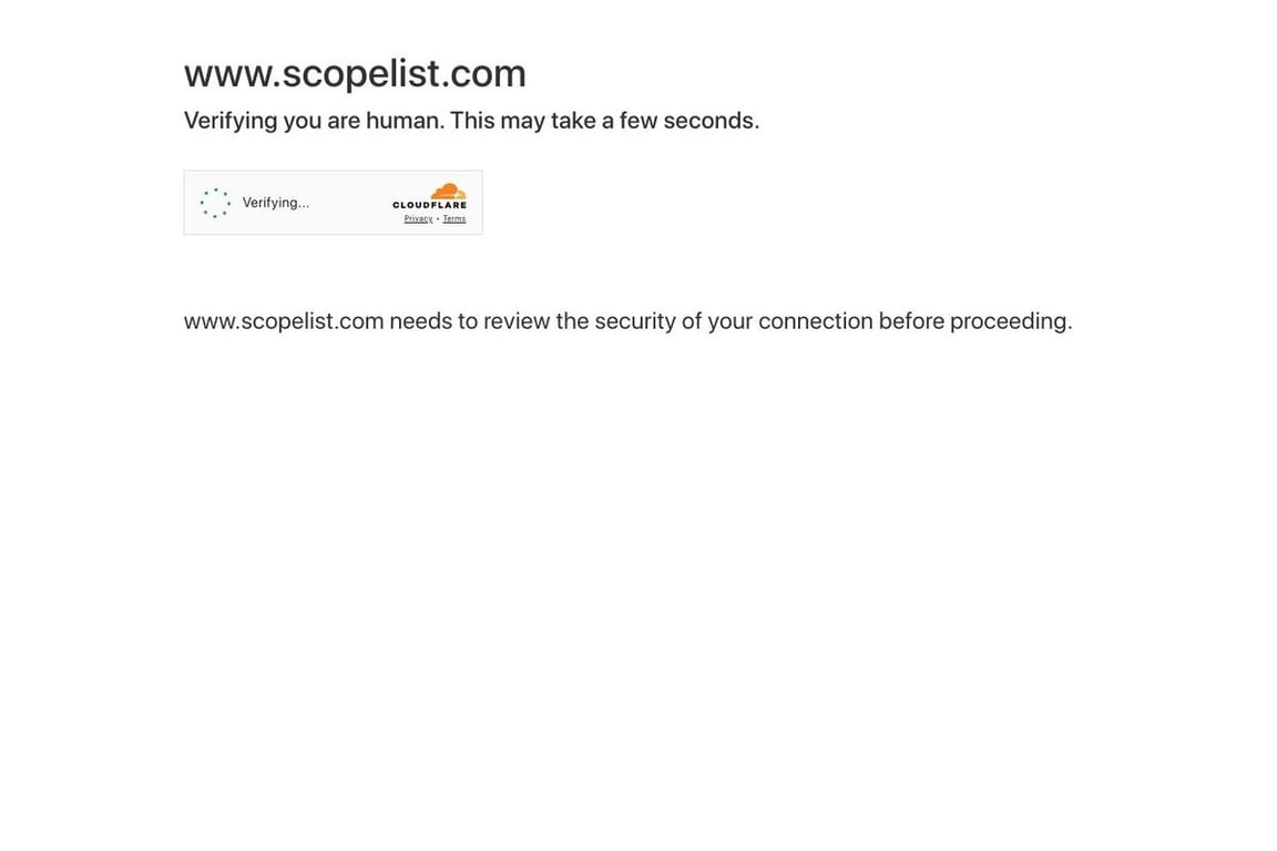 Scopelist homepage