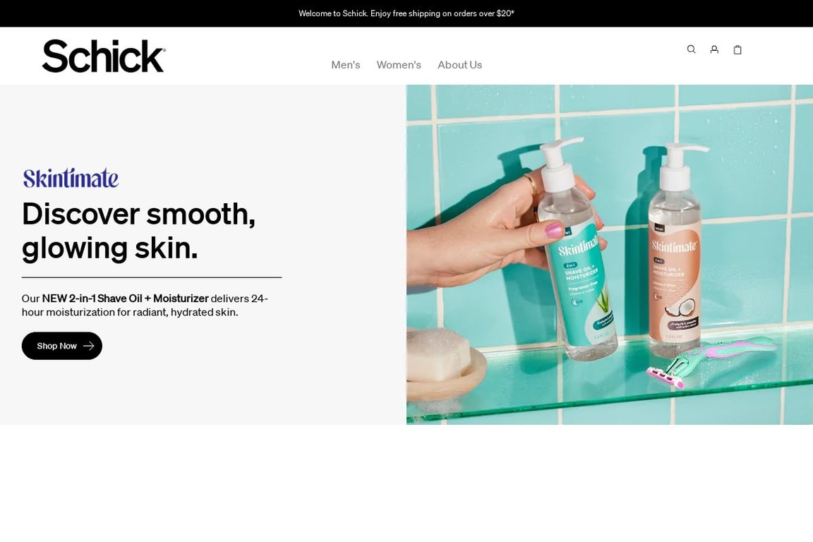 Schick homepage