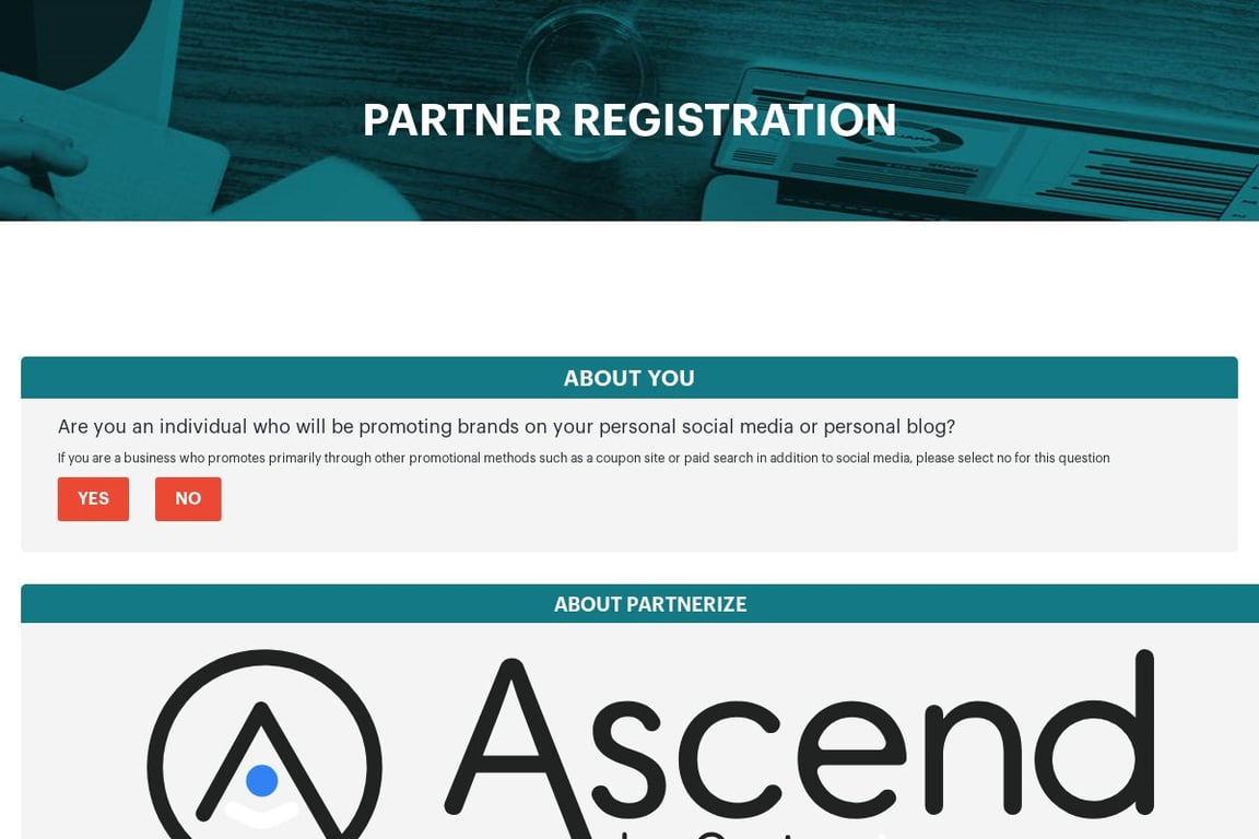 IWA Wine affiliate program signup page