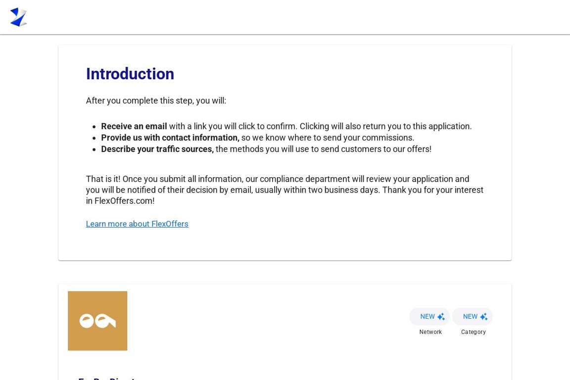 EyeBuyDirect.com affiliate program signup page