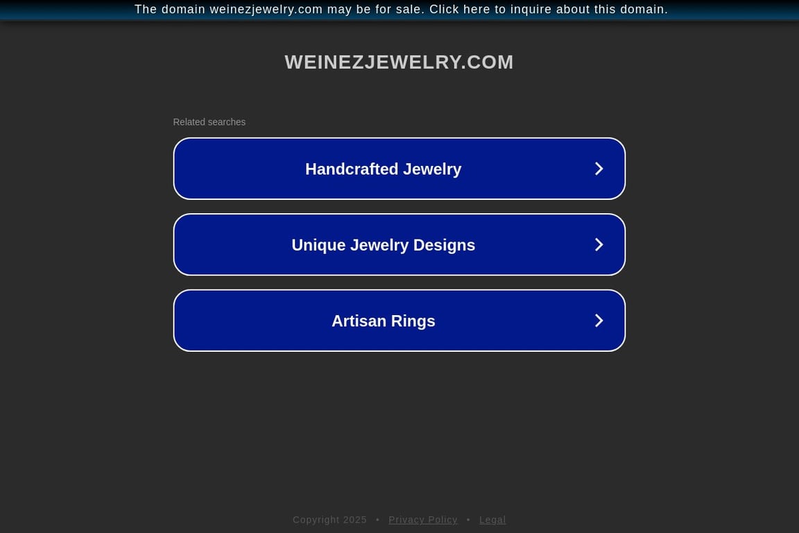 Weinez Jewelry homepage