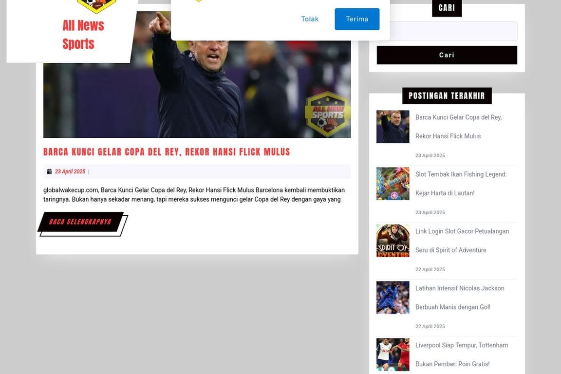 Global Wake Cup homepage
