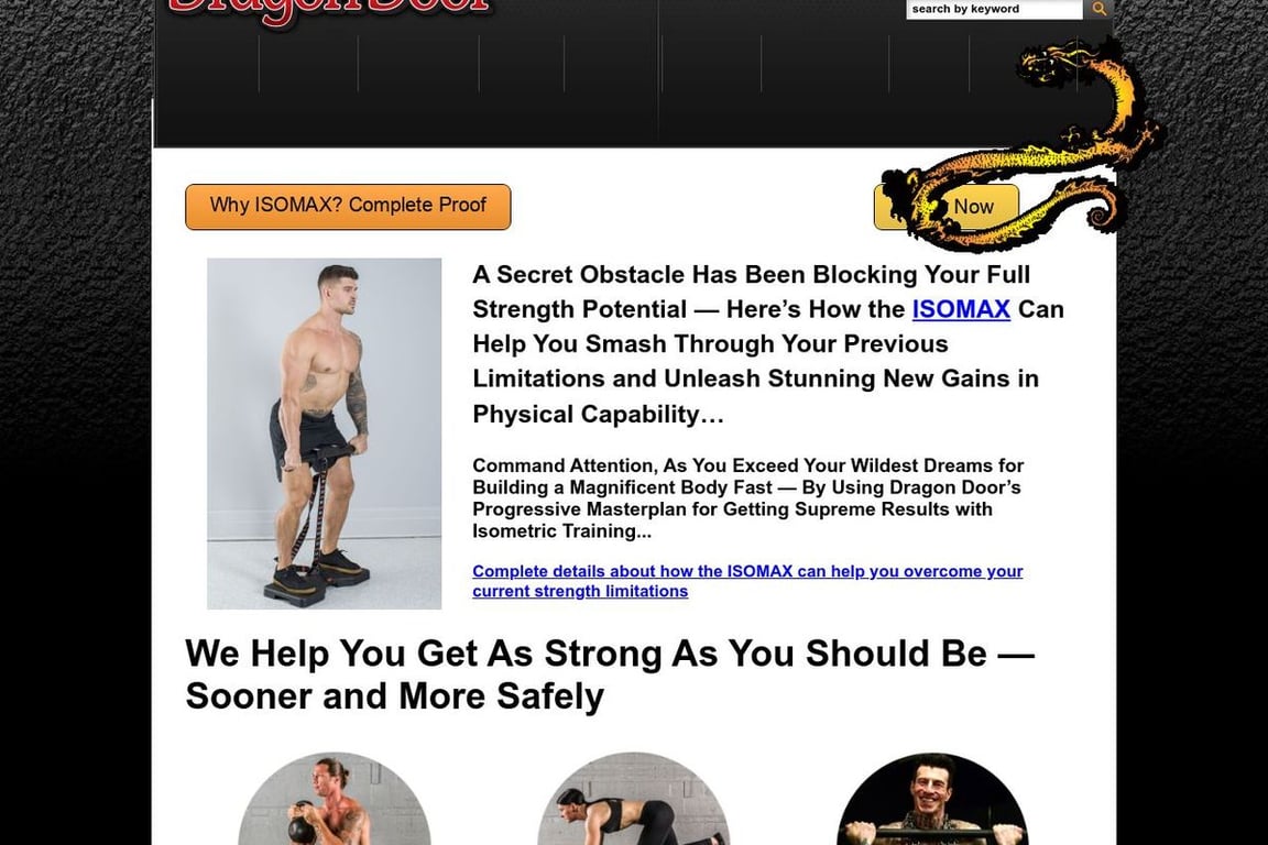 Dragon Door homepage
