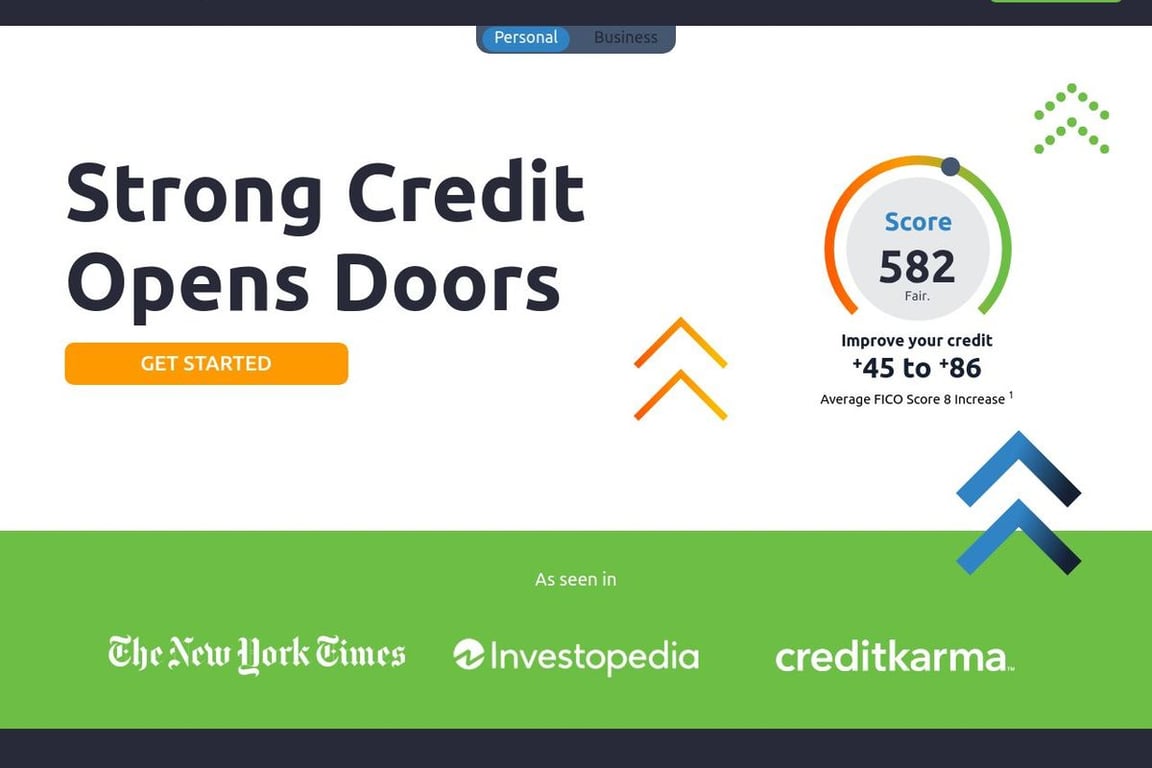 Credit Strong homepage