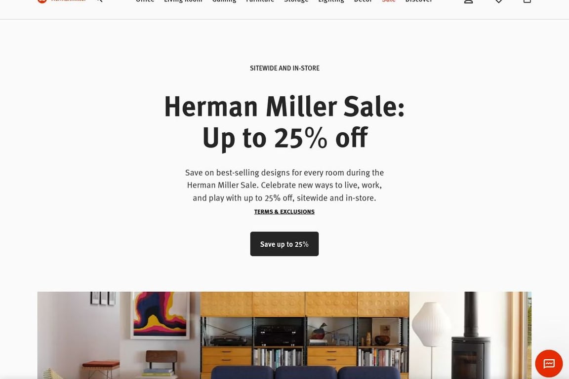 Herman Miller homepage