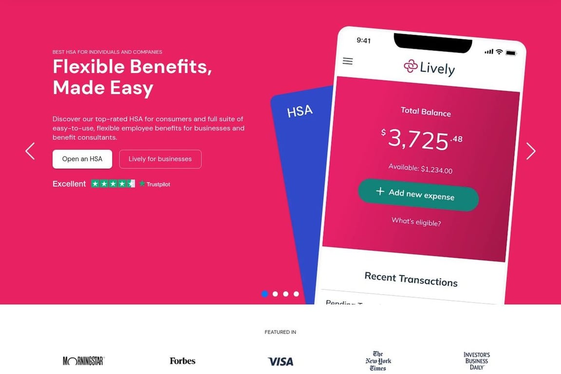 Lively homepage