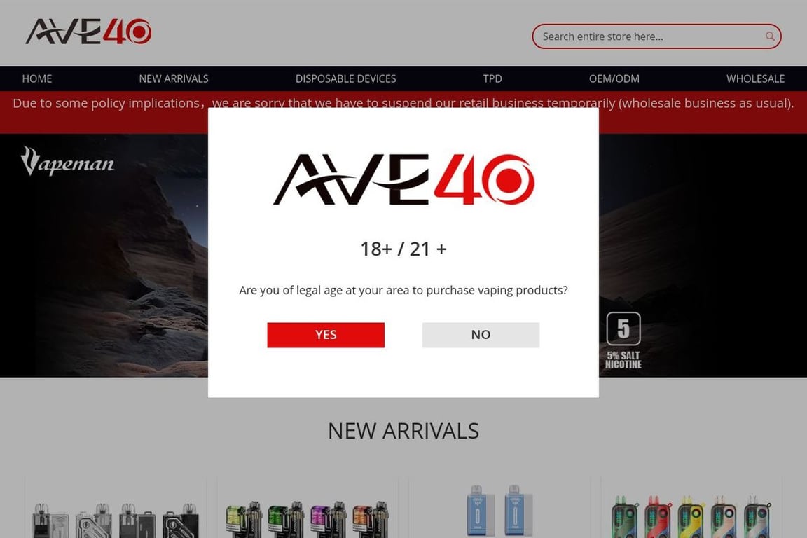 AVE40 homepage