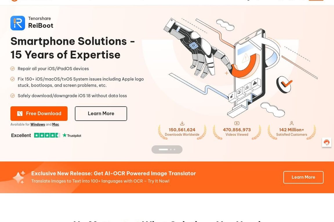 Tenorshare/PassFab homepage