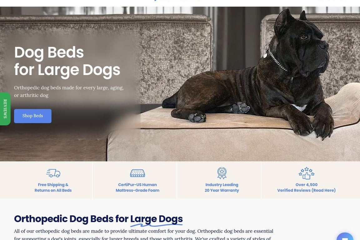 Bully Beds homepage