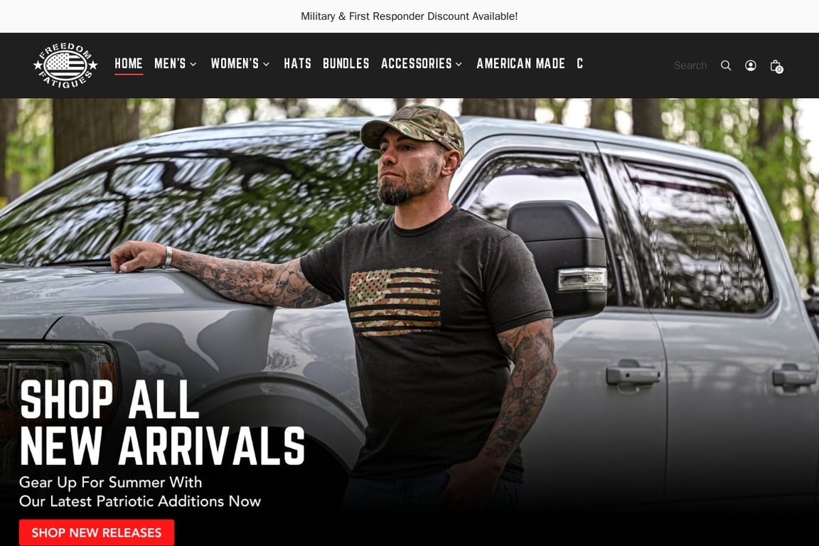 Freedom Fatigues homepage